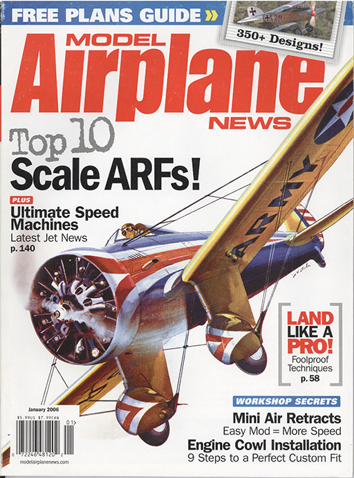 Model airplane news 2006 january: The secret to choosing a motor: side nr 150.